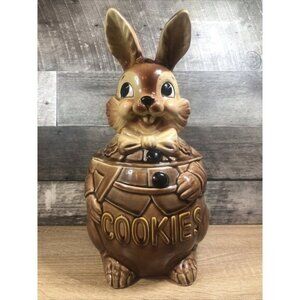Royal Sealy 1950s Bunny Rabbit Cookie Jar ,  Made in Japan